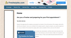 Desktop Screenshot of fresherjobs.com